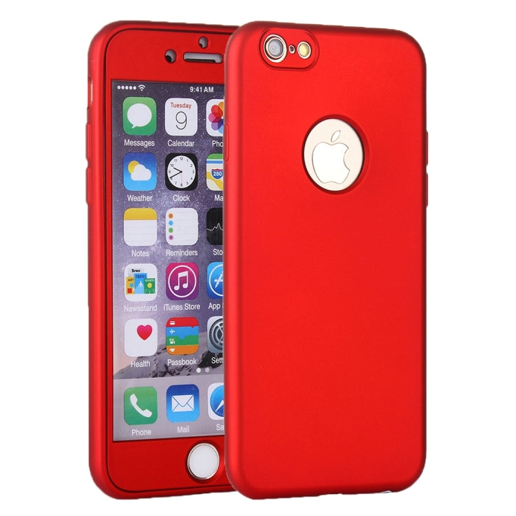For iPhone 6 Plus & 6s Plus 360 Degree Shockproof Oil Spout Silicone Back Case + PC Cover Combination Protective Case