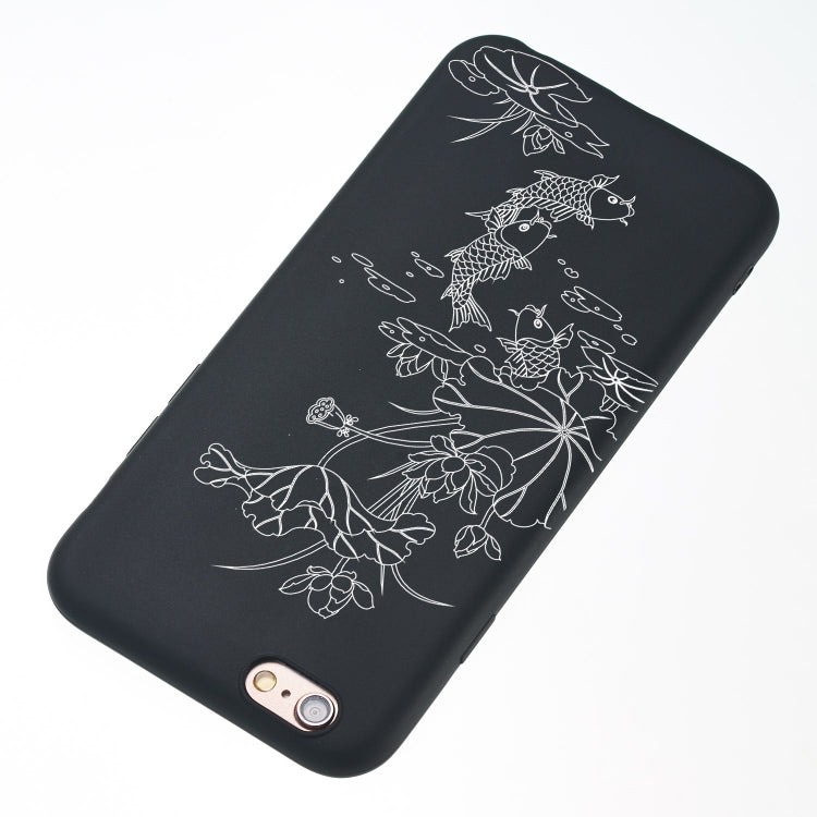Lotus Pond Painted Pattern Soft TPU Case for iPhone 6 Plus & 6s Plus