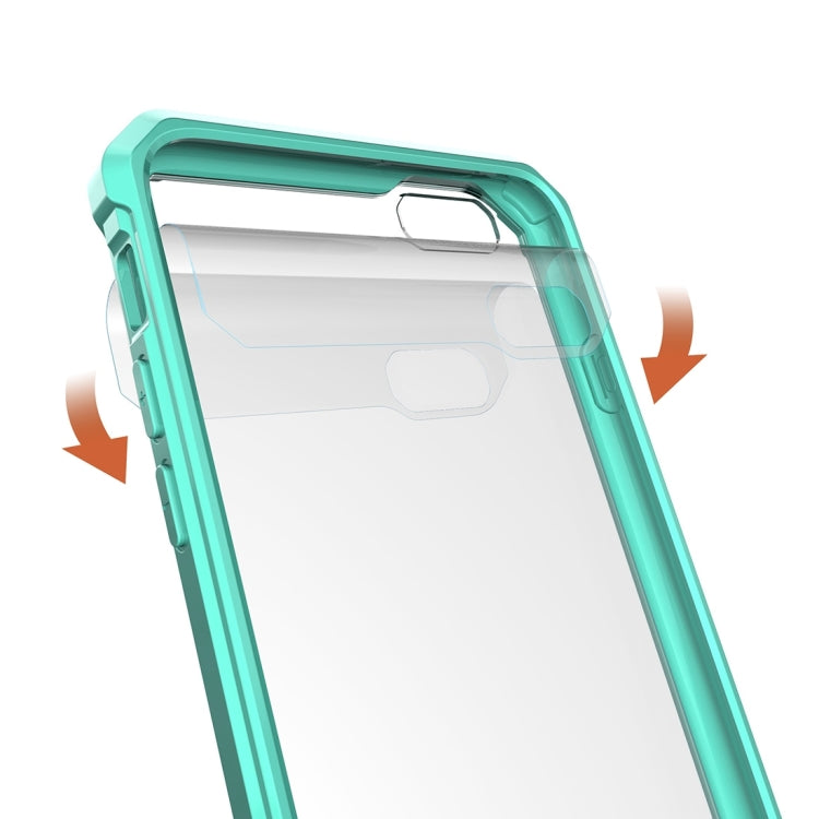For iPhone 6 Plus & 6s Plus Shockproof Acrylic + TPU Transparent Armor Protective Case