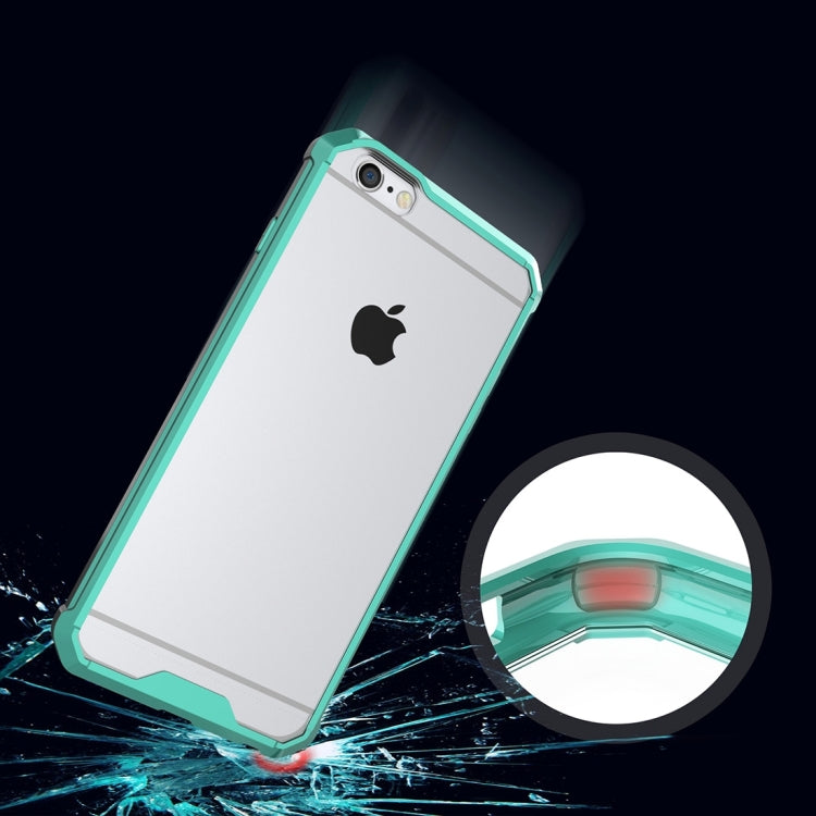 For iPhone 6 Plus & 6s Plus Shockproof Acrylic + TPU Transparent Armor Protective Case