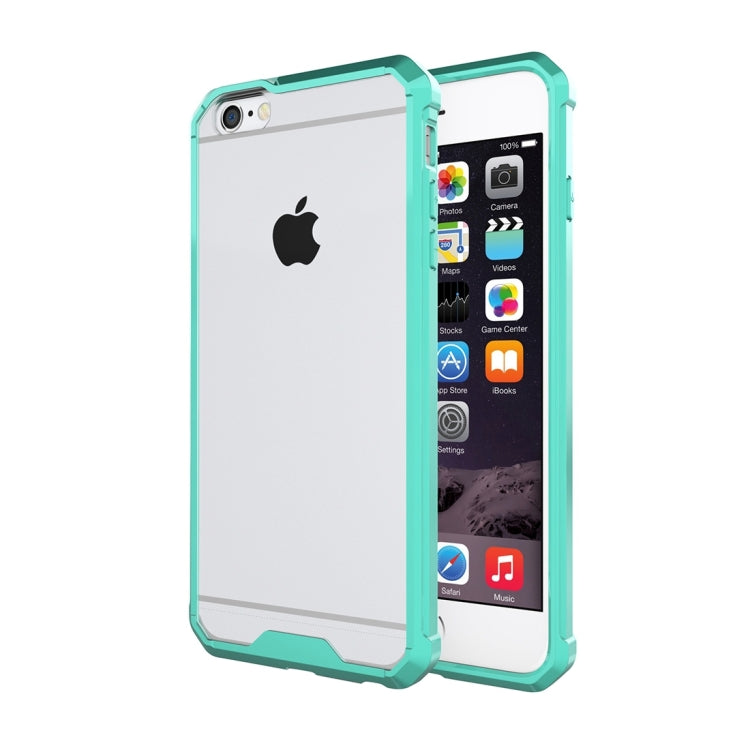 For iPhone 6 Plus & 6s Plus Shockproof Acrylic + TPU Transparent Armor Protective Case