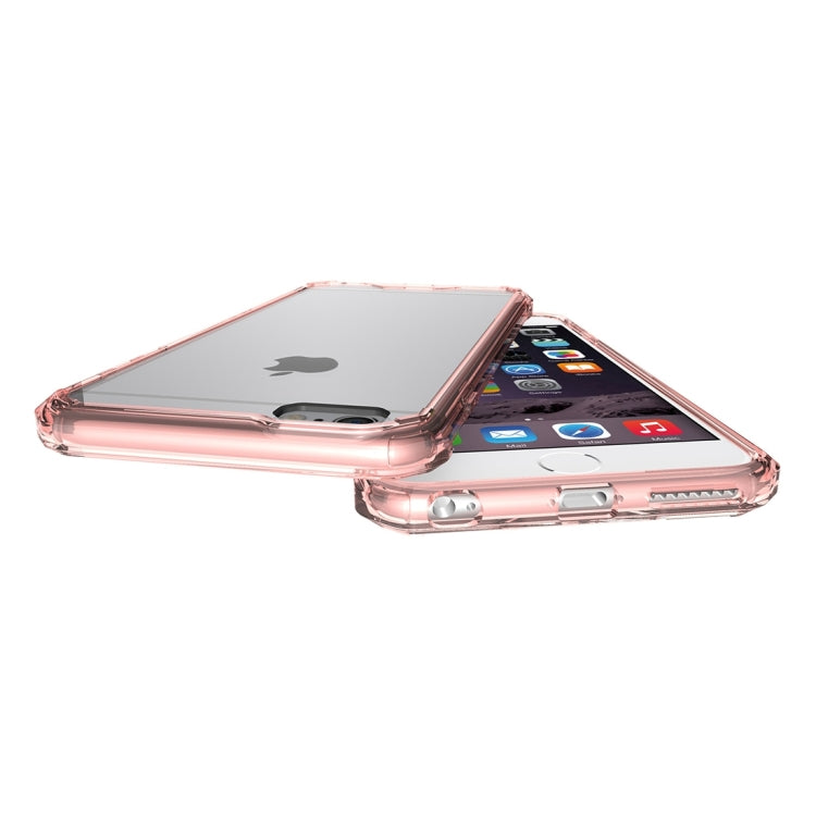 For iPhone 6 Plus & 6s Plus Shockproof Acrylic + TPU Transparent Armor Protective Case