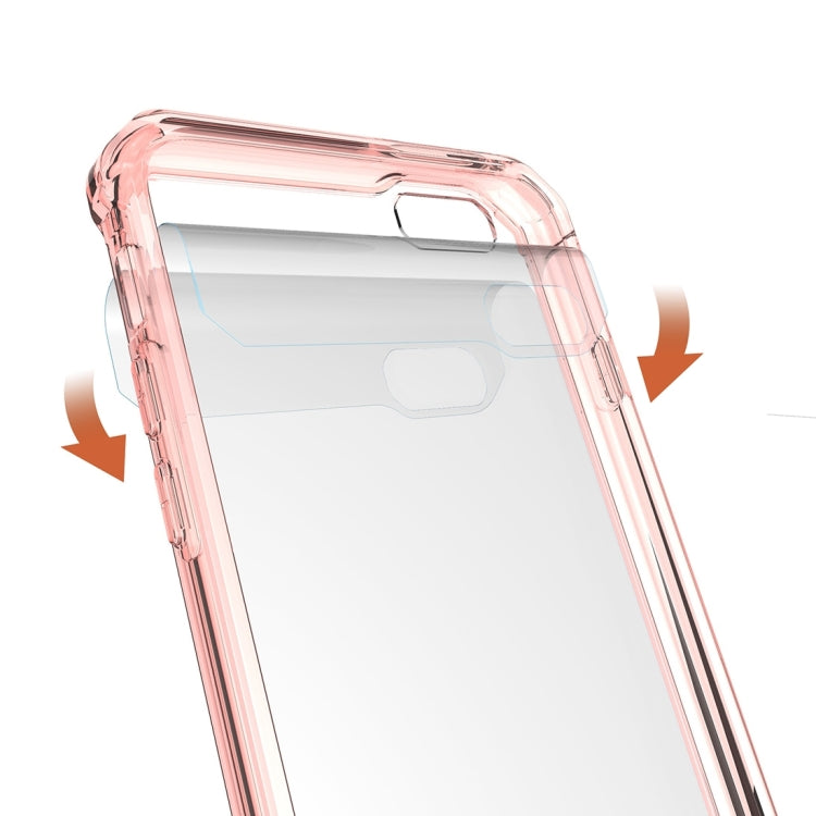 For iPhone 6 Plus & 6s Plus Shockproof Acrylic + TPU Transparent Armor Protective Case