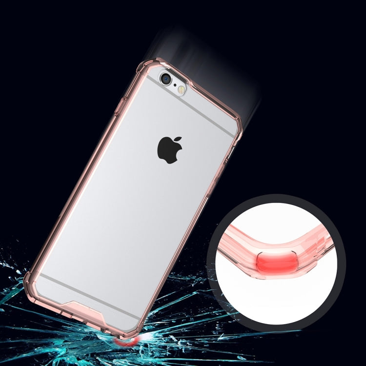 For iPhone 6 Plus & 6s Plus Shockproof Acrylic + TPU Transparent Armor Protective Case