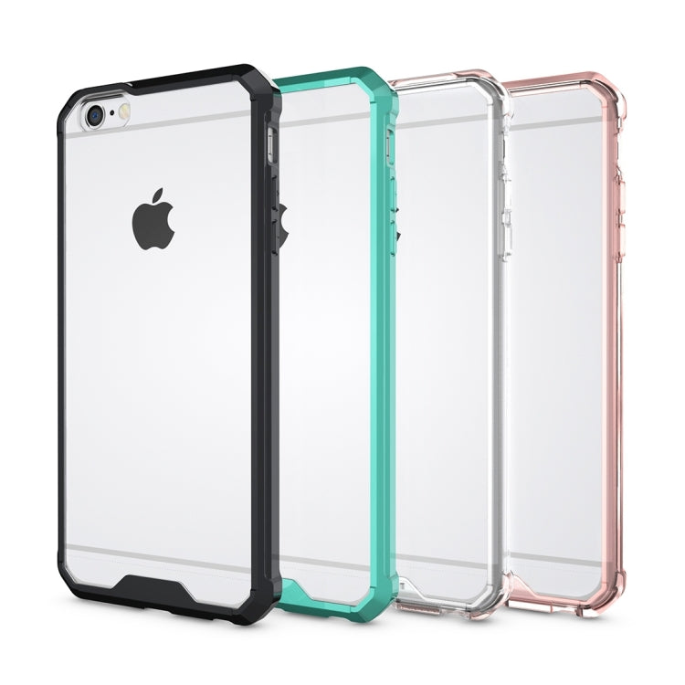 For iPhone 6 Plus & 6s Plus Shockproof Acrylic + TPU Transparent Armor Protective Case