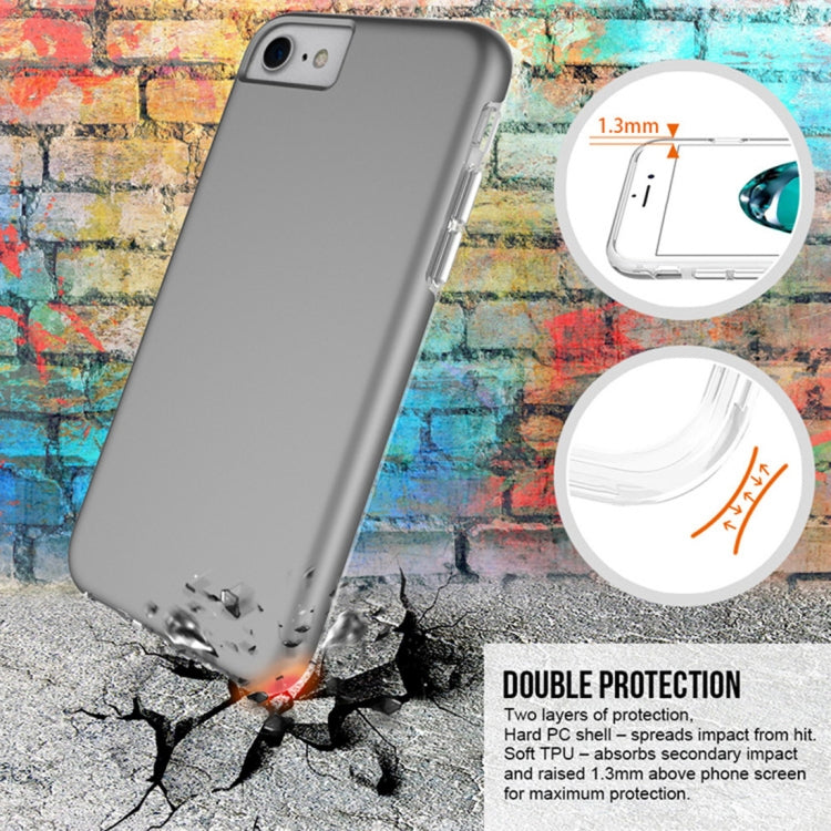 For iPhone 6 Plus & 6s Plus PC + TPU Chrome Plated Press Button Protective Back Cover Case