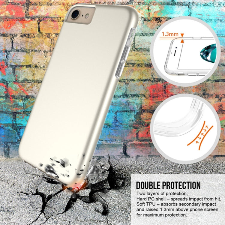 For iPhone 6 Plus & 6s Plus PC + TPU Chrome Plated Press Button Protective Back Cover Case