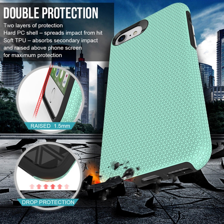 For iPhone 6 Plus & 6s Plus PC + TPU Chrome Plated Press Button Anti-slip Protective Back Cover Case