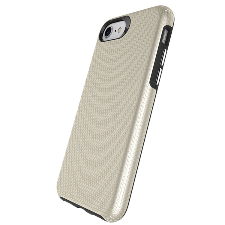 For iPhone 6 Plus & 6s Plus PC + TPU Chrome Plated Press Button Anti-slip Protective Back Cover Case