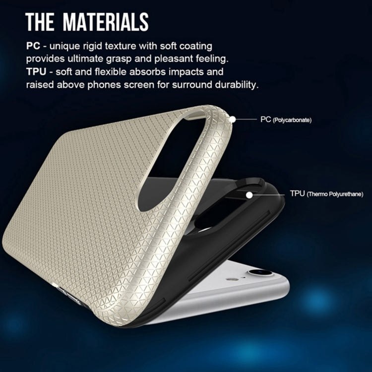 For iPhone 6 Plus & 6s Plus PC + TPU Chrome Plated Press Button Anti-slip Protective Back Cover Case
