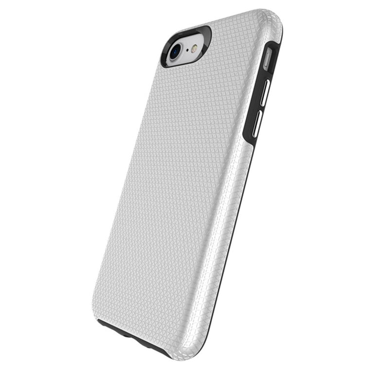 For iPhone 6 Plus & 6s Plus PC + TPU Chrome Plated Press Button Anti-slip Protective Back Cover Case
