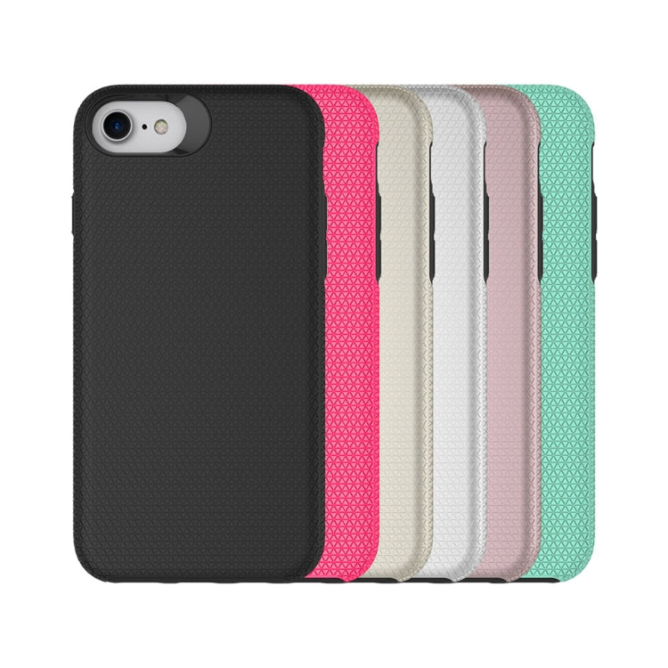 For iPhone 6 Plus & 6s Plus PC + TPU Chrome Plated Press Button Anti-slip Protective Back Cover Case