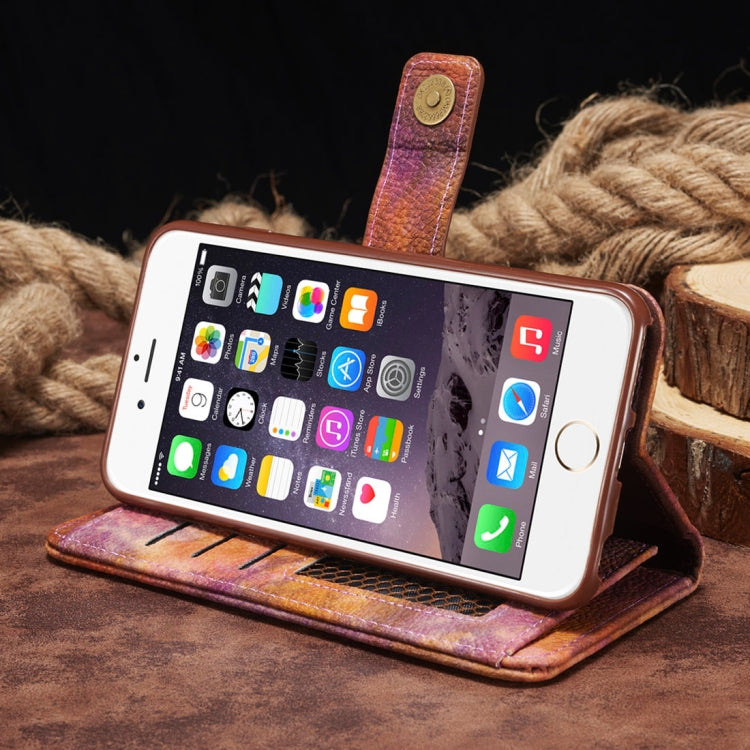 For iPhone 6 Plus & 6s Plus Retro Literary Forest Series Horizontal Flip Leather Case with Holder & Card Slot & Wallet & Photo Frame