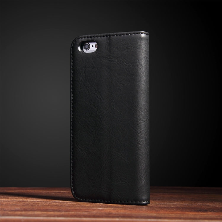 For iPhone 6 Plus & 6s Plus Bronze Texture Casual Style Horizontal Flip Leather Case with Holder & Card Slots