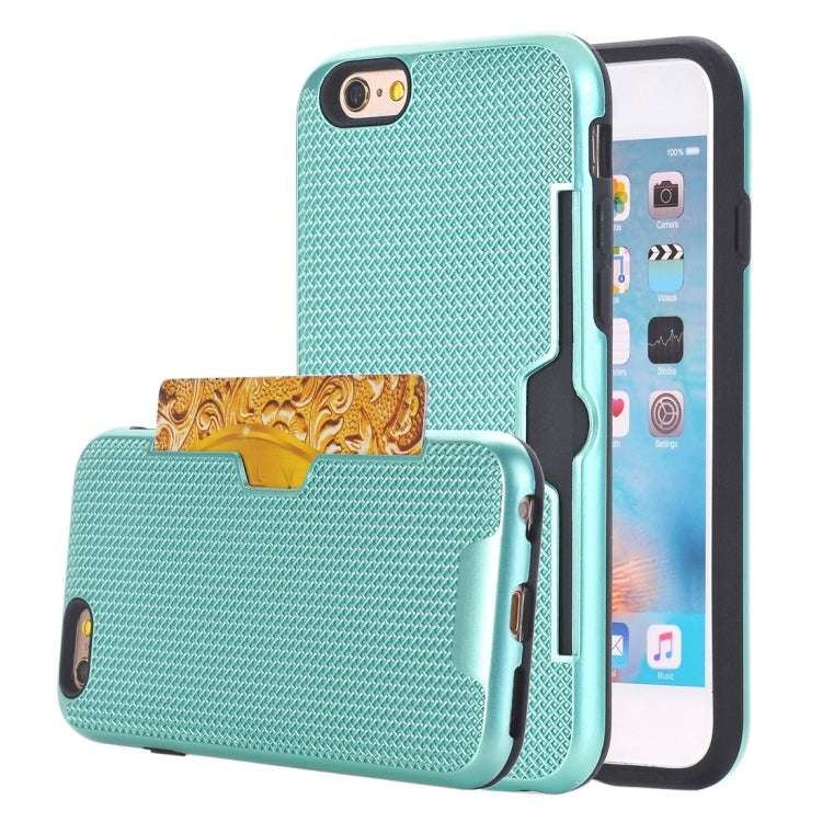 For iPhone 6 Plus & 6s Plus Dream Network Dropproof Protective Back Cover Case with Card Slots