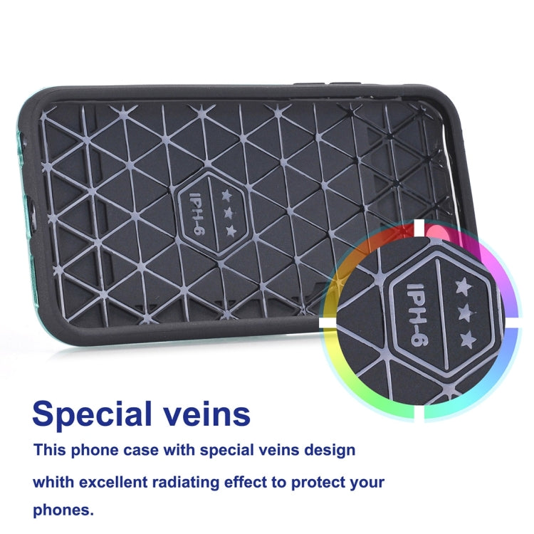 For iPhone 6 Plus & 6s Plus Dream Network Dropproof Protective Back Cover Case with Card Slots