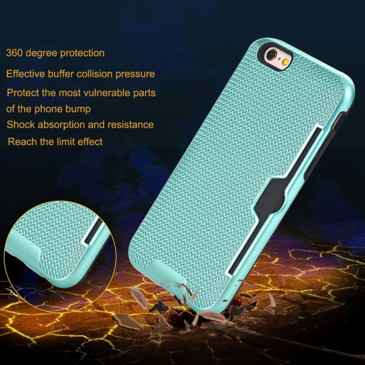 For iPhone 6 Plus & 6s Plus Dream Network Dropproof Protective Back Cover Case with Card Slots