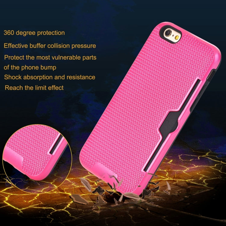 For iPhone 6 Plus & 6s Plus Dream Network Dropproof Protective Back Cover Case with Card Slots