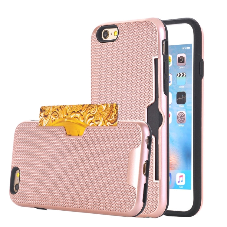 For iPhone 6 Plus & 6s Plus Dream Network Dropproof Protective Back Cover Case with Card Slots