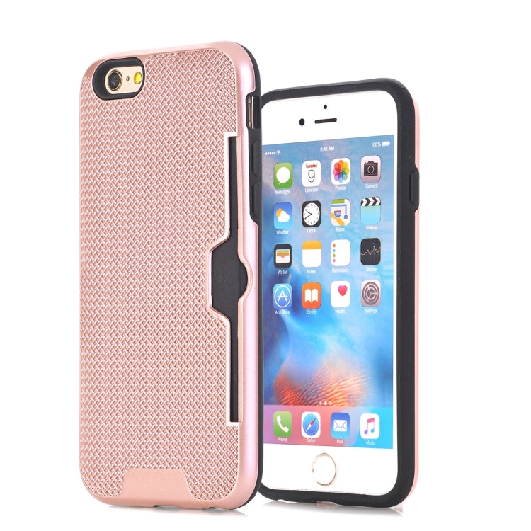 For iPhone 6 Plus & 6s Plus Dream Network Dropproof Protective Back Cover Case with Card Slots