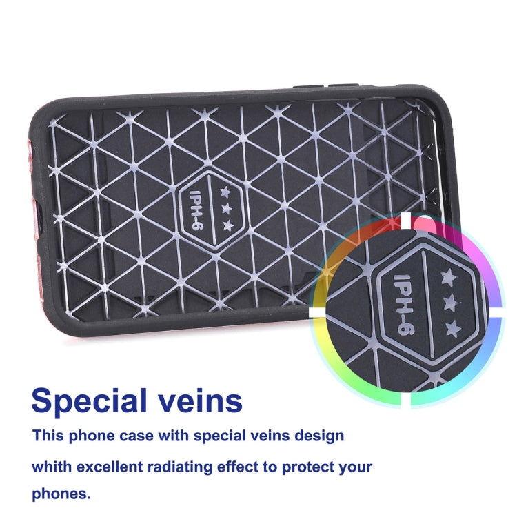For iPhone 6 Plus & 6s Plus Dream Network Dropproof Protective Back Cover Case with Card Slots