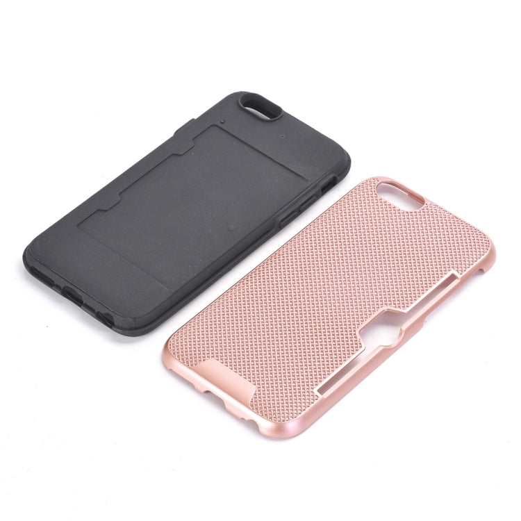 For iPhone 6 Plus & 6s Plus Dream Network Dropproof Protective Back Cover Case with Card Slots
