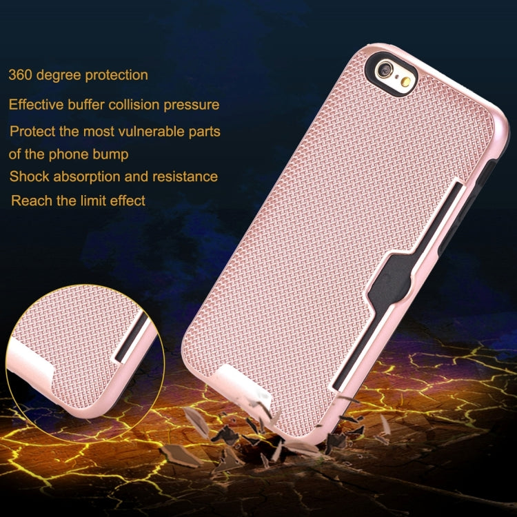 For iPhone 6 Plus & 6s Plus Dream Network Dropproof Protective Back Cover Case with Card Slots