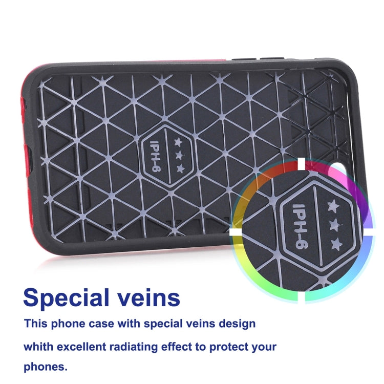 For iPhone 6 Plus & 6s Plus Dream Network Dropproof Protective Back Cover Case with Card Slots