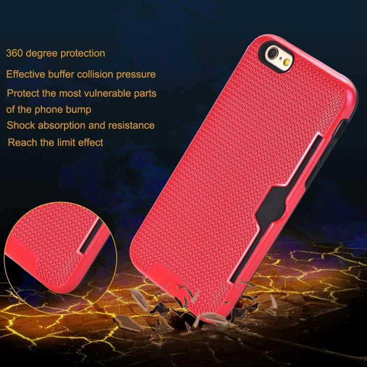For iPhone 6 Plus & 6s Plus Dream Network Dropproof Protective Back Cover Case with Card Slots