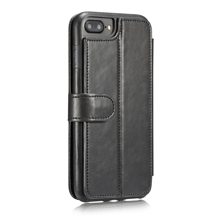 For iPhone 6 Plus & 6s Plus Detachable Retro PU Leather Texture Horizontal Flip Protective Leather Case with Card Slots & Holder & Wallet & Photo Frame