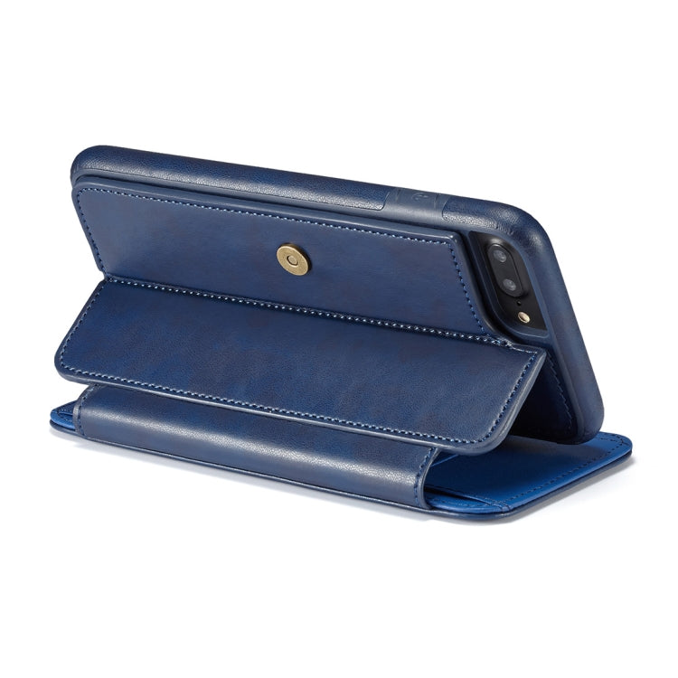 For iPhone 6 Plus & 6s Plus Detachable Retro PU Leather Texture Horizontal Flip Protective Leather Case with Card Slots & Holder & Wallet & Photo Frame