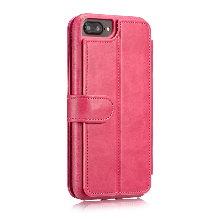 For iPhone 6 Plus & 6s Plus Detachable Retro PU Leather Texture Horizontal Flip Protective Leather Case with Card Slots & Holder & Wallet & Photo Frame