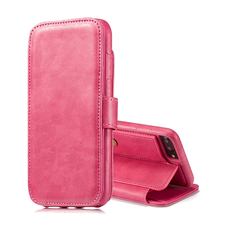 For iPhone 6 Plus & 6s Plus Detachable Retro PU Leather Texture Horizontal Flip Protective Leather Case with Card Slots & Holder & Wallet & Photo Frame