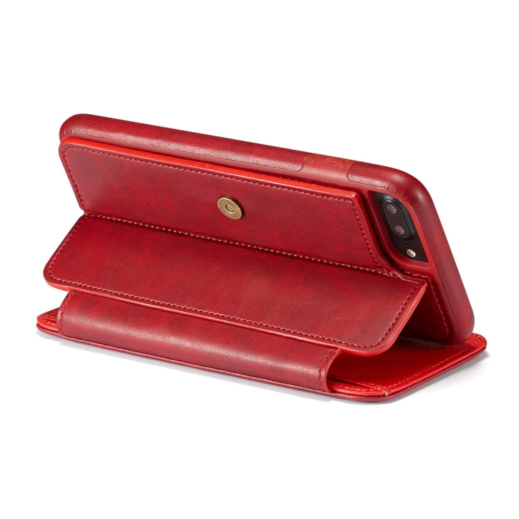 For iPhone 6 Plus & 6s Plus Detachable Retro PU Leather Texture Horizontal Flip Protective Leather Case with Card Slots & Holder & Wallet & Photo Frame