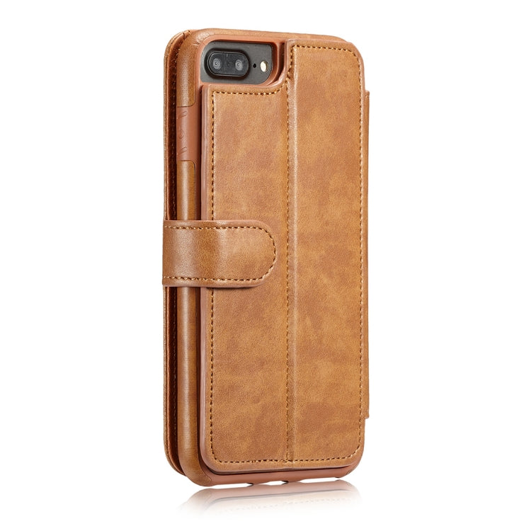 For iPhone 6 Plus & 6s Plus Detachable Retro PU Leather Texture Horizontal Flip Protective Leather Case with Card Slots & Holder & Wallet & Photo Frame