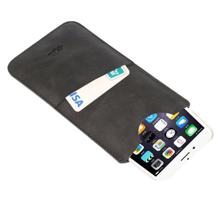 For iPhone 6 Plus & 6s Plus Little Cow Texture Vertical Style Leather Case / Shoulder Bag with Card Slot