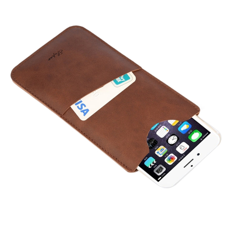 For iPhone 6 Plus & 6s Plus Little Cow Texture Vertical Style Leather Case / Shoulder Bag with Card Slot