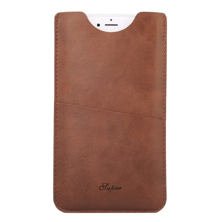 For iPhone 6 Plus & 6s Plus Little Cow Texture Vertical Style Leather Case / Shoulder Bag with Card Slot