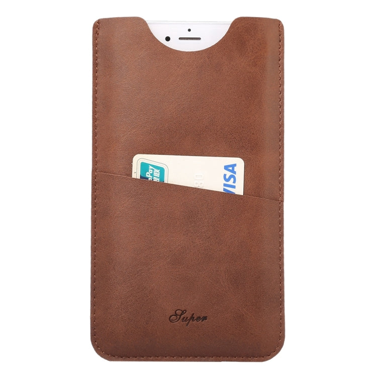 For iPhone 6 Plus & 6s Plus Little Cow Texture Vertical Style Leather Case / Shoulder Bag with Card Slot