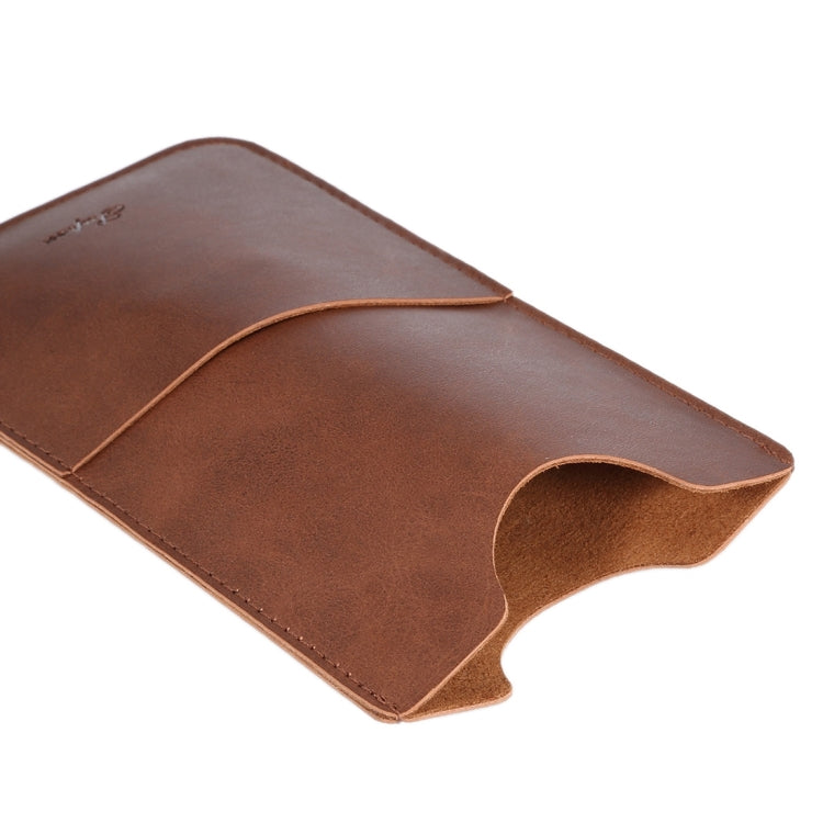 For iPhone 6 Plus & 6s Plus Little Cow Texture Vertical Style Leather Case / Shoulder Bag with Card Slot