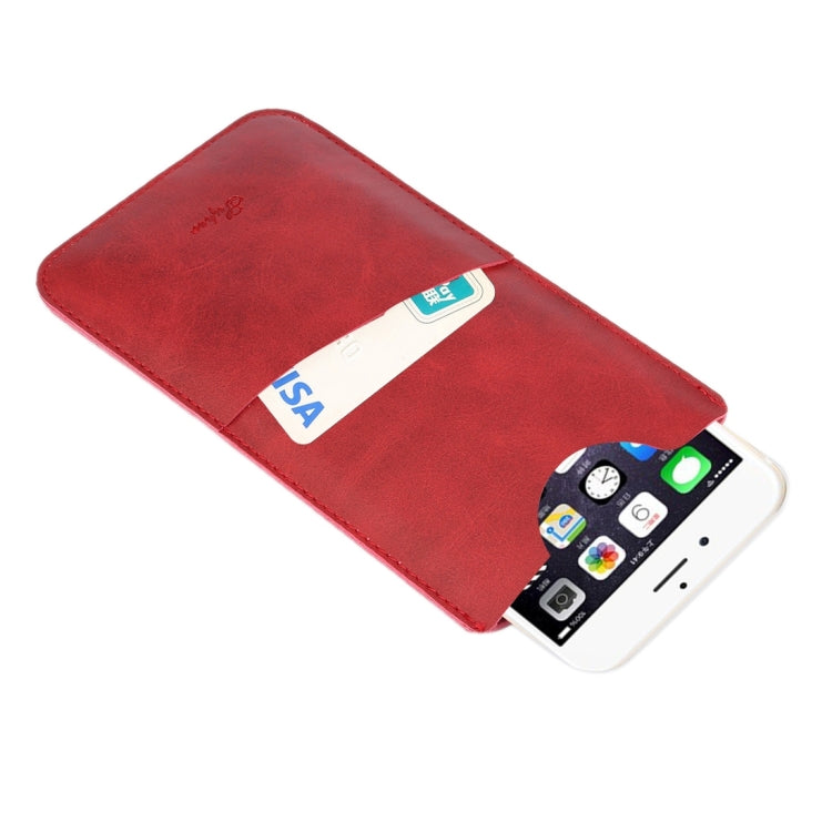 For iPhone 6 Plus & 6s Plus Little Cow Texture Vertical Style Leather Case / Shoulder Bag with Card Slot