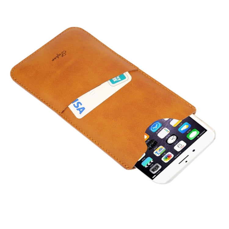 For iPhone 6 Plus & 6s Plus Little Cow Texture Vertical Style Leather Case / Shoulder Bag with Card Slot