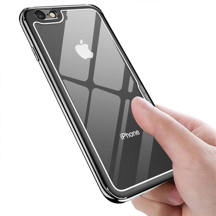 Electroplated Frame Toughened Glass Case for iPhone 6 Plus