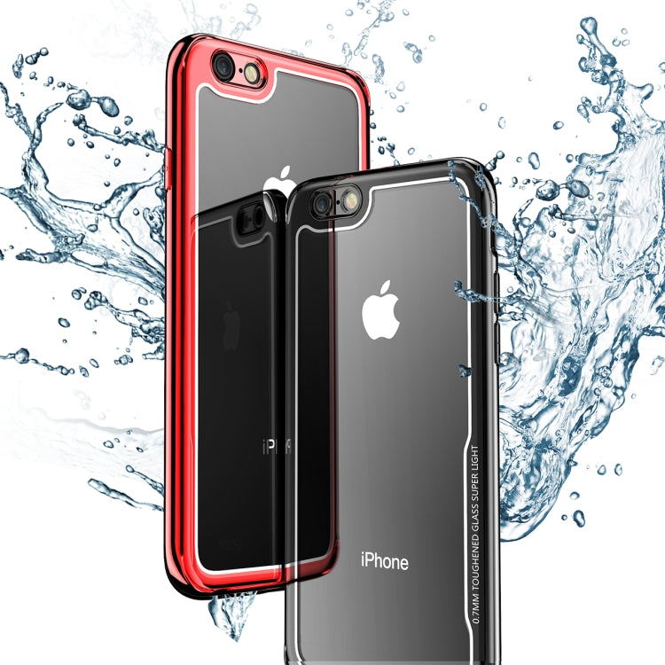 Electroplated Frame Toughened Glass Case for iPhone 6 Plus