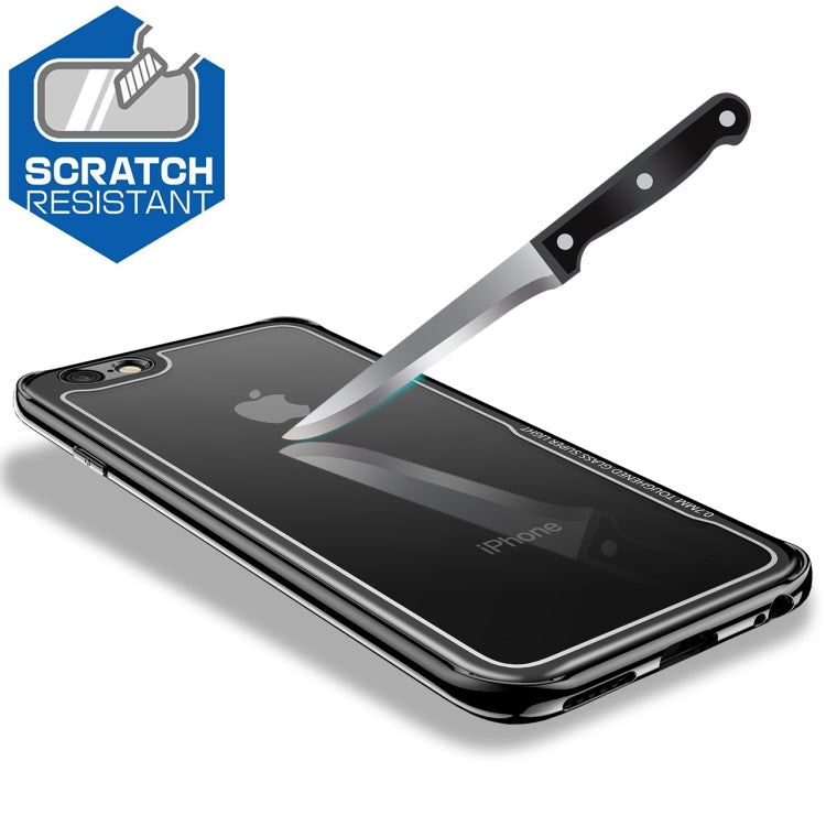 Electroplated Frame Toughened Glass Case for iPhone 6 Plus