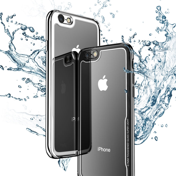 Electroplated Frame Toughened Glass Case for iPhone 6 Plus