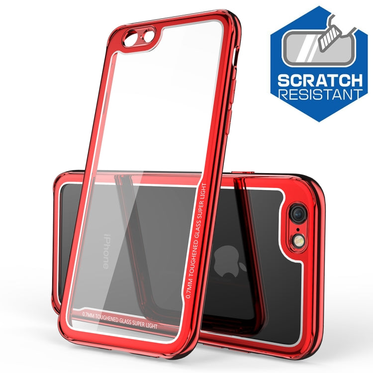 Electroplated Frame Toughened Glass Case for iPhone 6 Plus