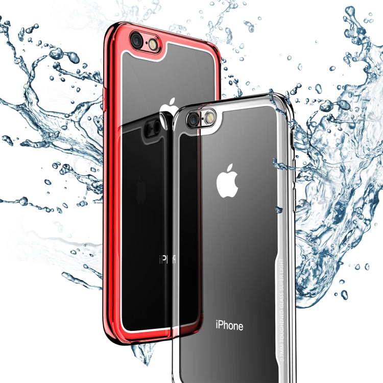 Electroplated Frame Toughened Glass Case for iPhone 6 Plus