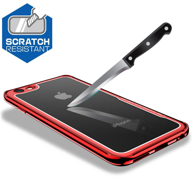 Electroplated Frame Toughened Glass Case for iPhone 6 Plus