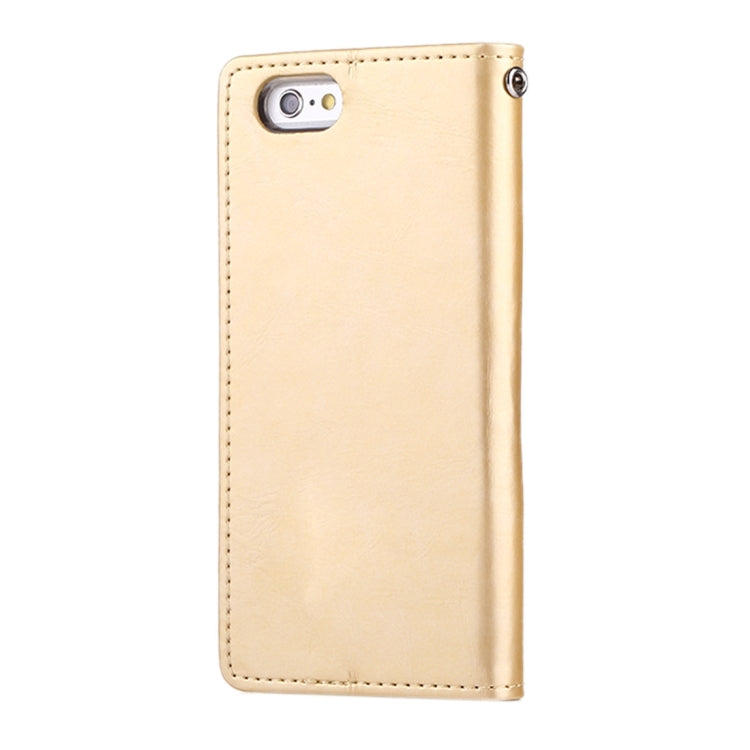 GOOSPERY BLUE MOON FLIP for iPhone 6 Plus & 6s Plus Crazy Horse Texture PU + TPU Horizontal Flip Leather Case with Holder & Card Slots & Wallet